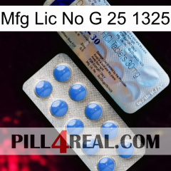Mfg Lic No G 25 1325 39